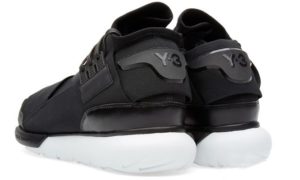 Adidas Y-3 Qasa High черные с белым