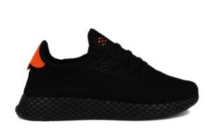 Adidas Deerupt Runner черные с оранжевым (35-39)