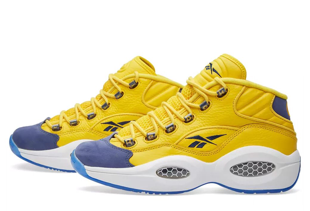 yellow and blue reebok questions