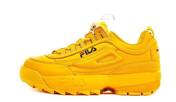 Желтые кроссовки Fila